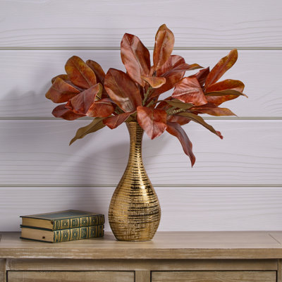23" Autumnal Magnolia Spray