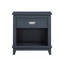 Table de chevet 1 pièce avec tiroirs de rangement bleu marine-129598557