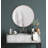 Round Textured Wall Mirror