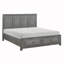 Mobilier de chambre à coucher en bois de style transitionnel avec très grand lit californien transitionnel gris 1 pièce-397507204