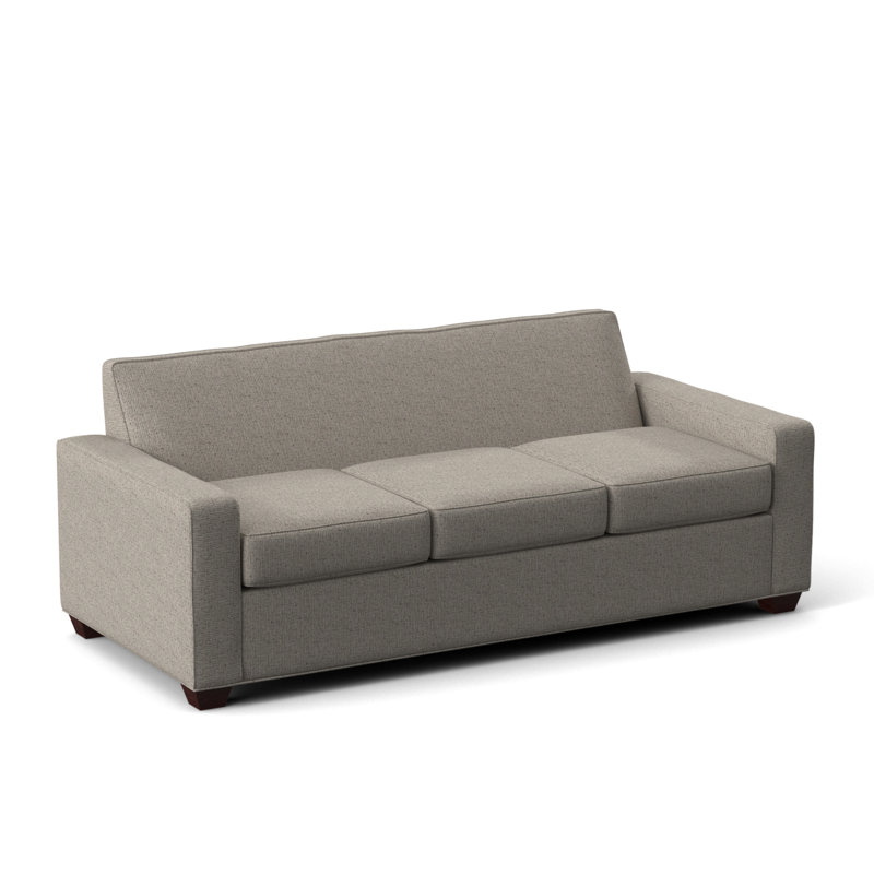 Avery 80" Square Arm Sofa with Reversible Cushions, Empire Mahogany, Static Harmony