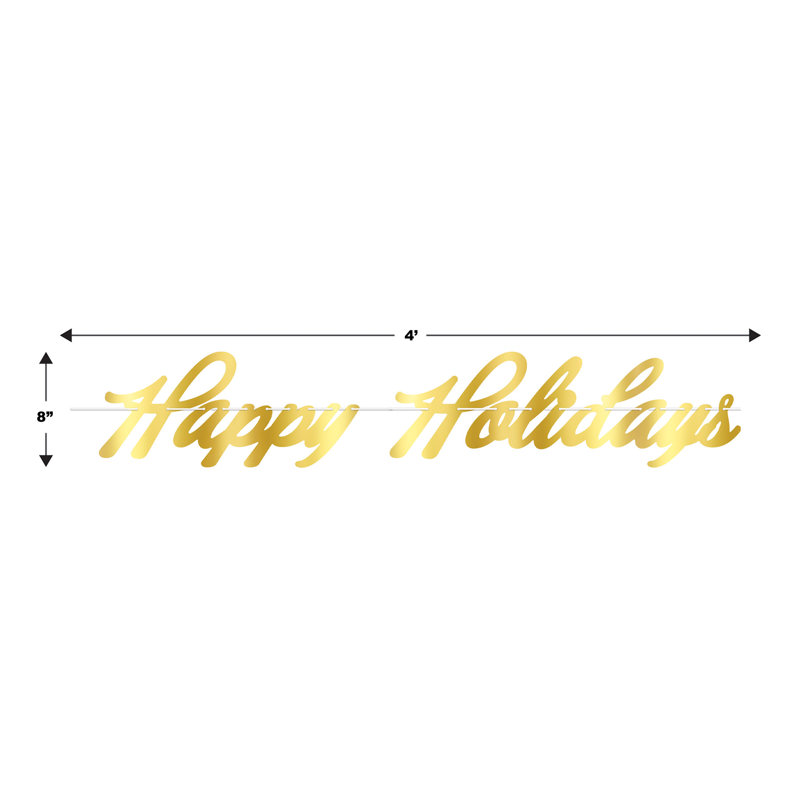 Banderole Foil Happy Holidays