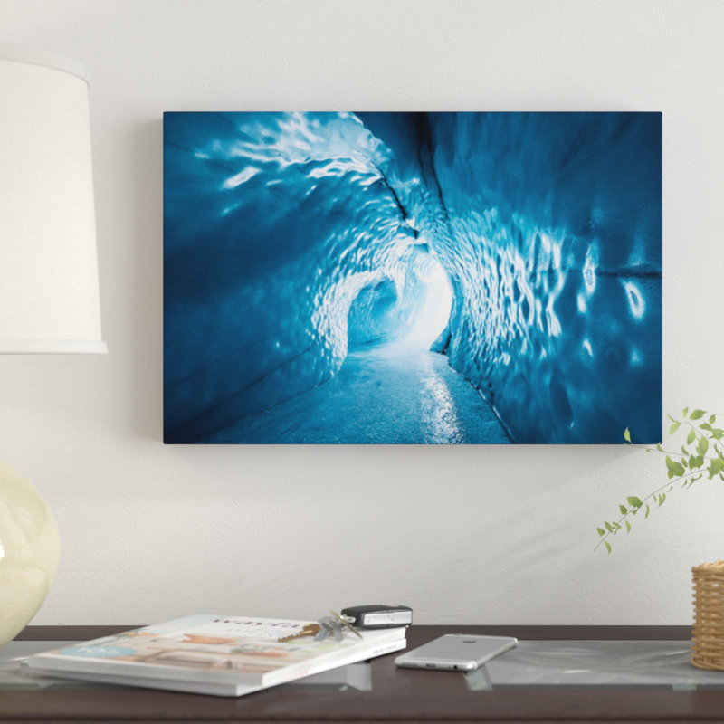 « glacier gorge alaska », reproduction d’impression sur toile, H 26 po x l 40 po x P 1,5 po, Toile tendue, Pas de tapis