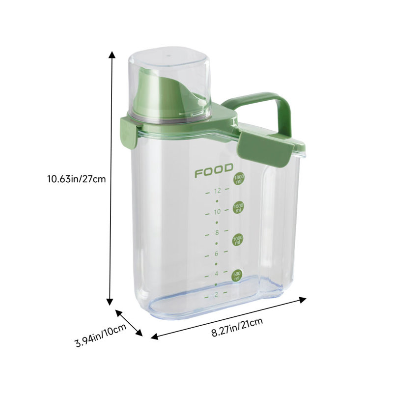 Stamatoula 2000ml Food Storage Container, Green