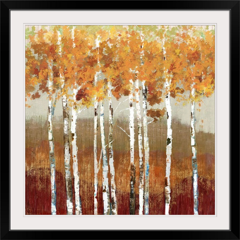 « golden landscape », impression, H 24 po x l 24 po x P 1 po, Cadre noir