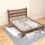 Lit plateforme en bambou Modern Beds Full, tête de lit rustique en forme de diamant pour la maison