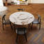 5 - Piece Sintered Stone Top Pedestal Dining Set With Lazy Susan