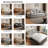 86.61"Modern Cat Paw Leather Sofa Bed-692057011
