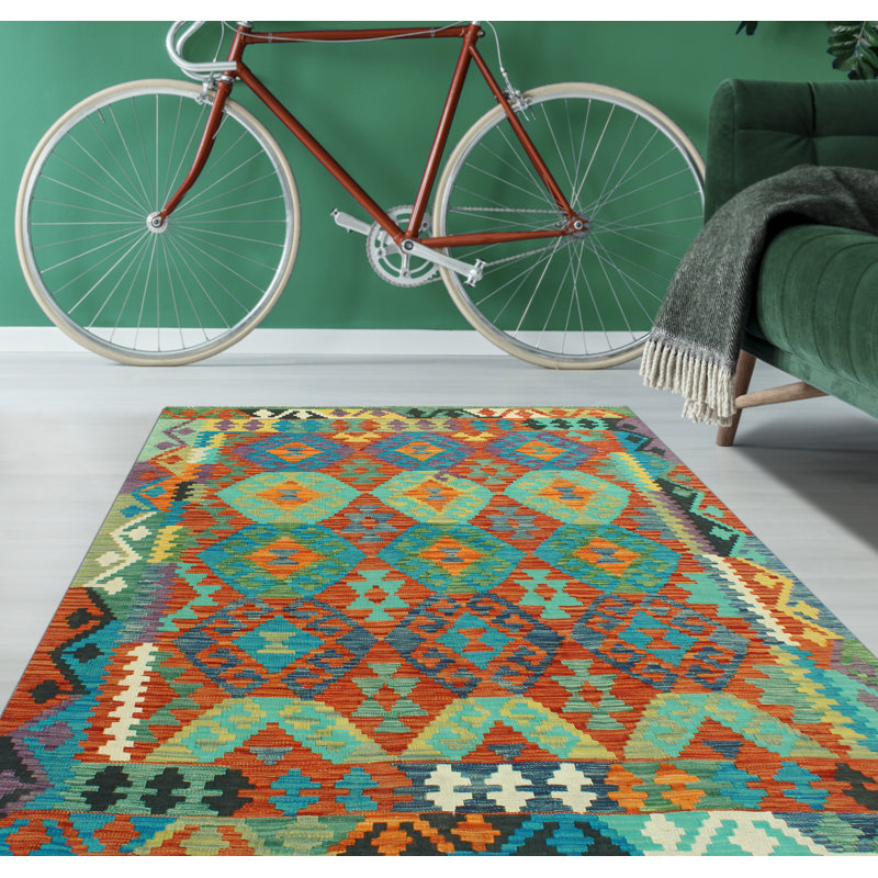 Flatweave Pouran Red Rug