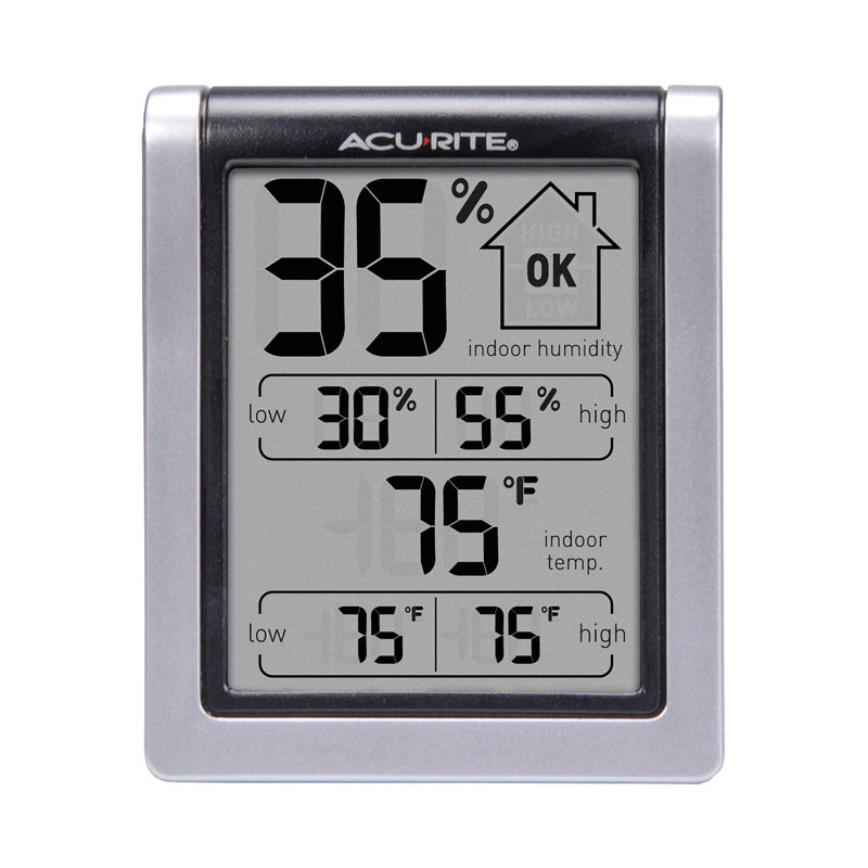 Thermomètre et hygromètre numérique AcuRite pour les mesures de température et d'humidité intérieures (00613)