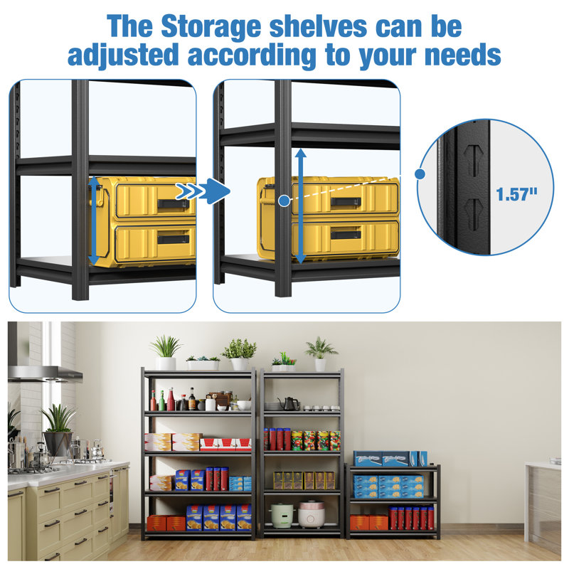 35.4'' W Metal Shelving Unit