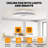Andia Caged Ceiling Fan with LED Lights, Low Profile Ceiling Fan for Living Room-2028587948-2028587939-2028587938
