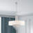 Claudelle 5 - Light Dimmable Drum Chandelier