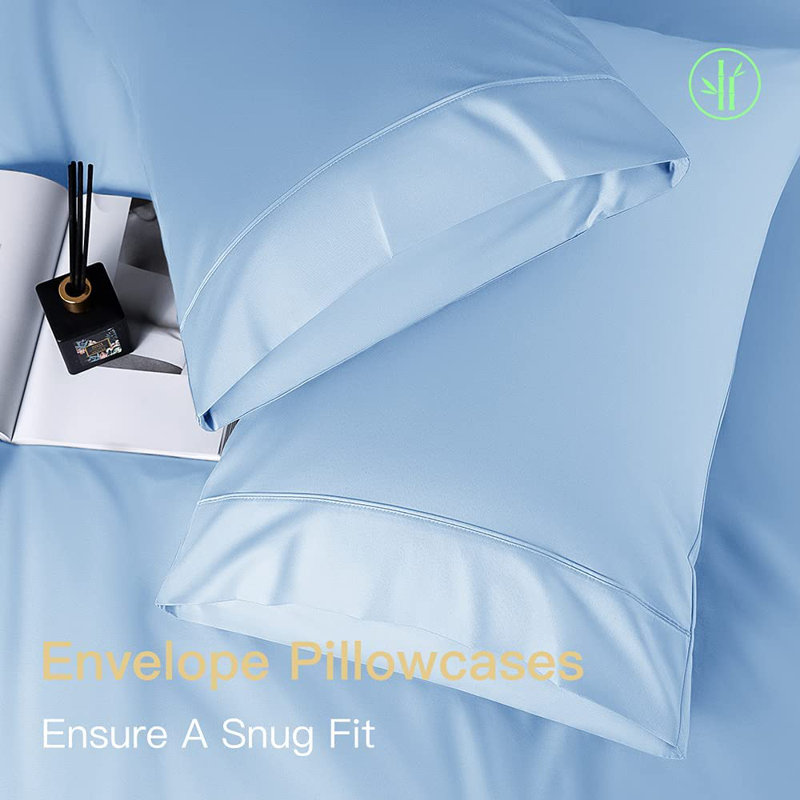 Andrick Silk Sheet Set,  Lake Blue
