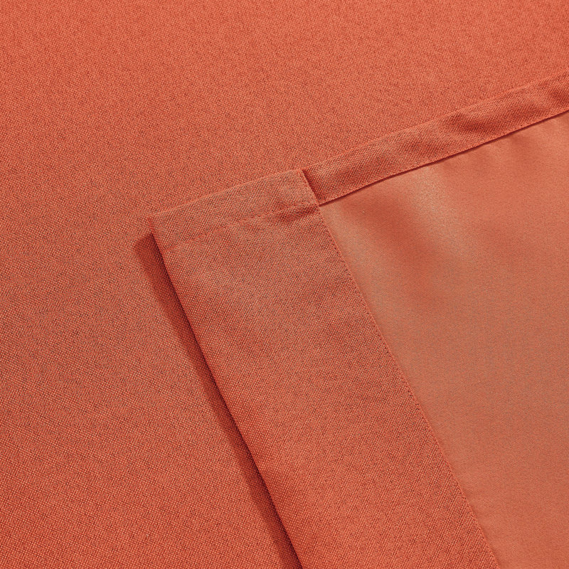 Panneau de rideau simple obscurcissant de couleur unie avec œillets Solway, l 52 po x L 130 po, Orange