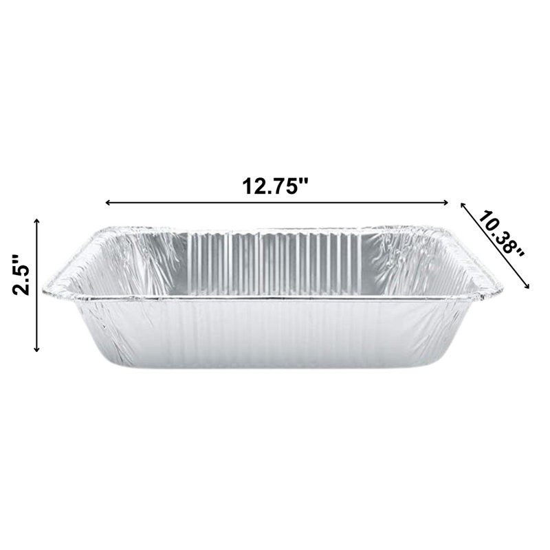Disposable Regular weight 9 × 13 Deep Half Size Aluminum Pans