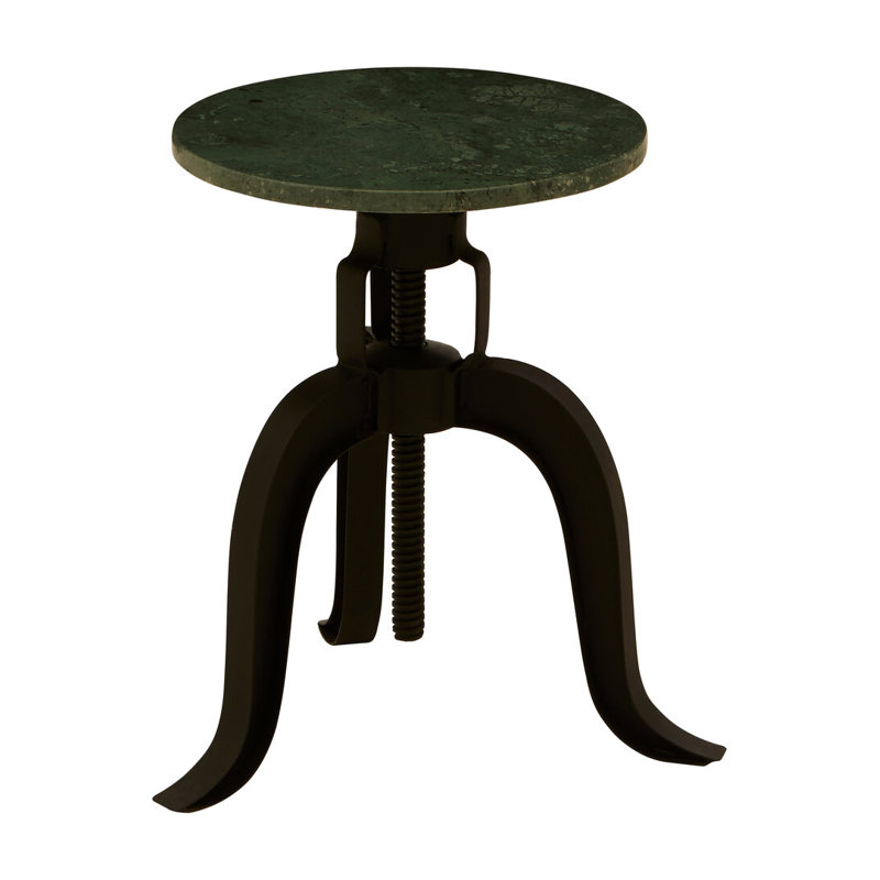 Counter Stool with Metal Frame, Green/Black