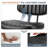 Modern 2 - Piece Home Office Desk and Chair Set - Electric Desk with Adjustable Height Faux Leather Chair-1585994101