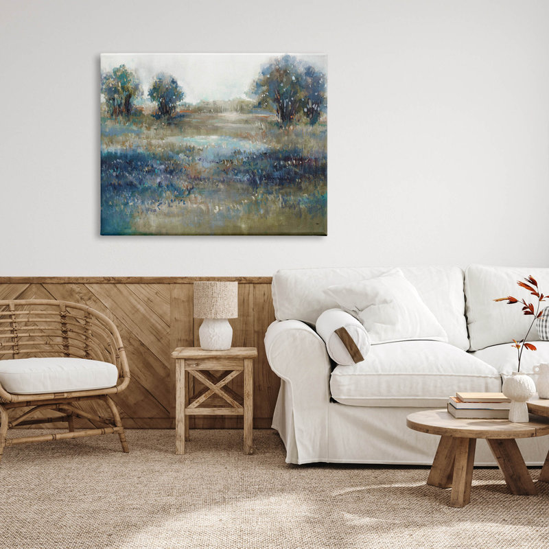 Impressionniste, impression sur toile par K. Nari, H 36 po x l 48 po x P 1,5 po