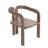 Sierra Modern Organic Acacia Wood Outdoor Dining Set With Cushioned Armchairs And Rectangular Slat Table