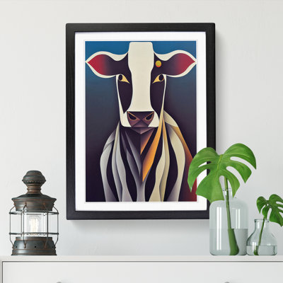 Contemporary Cow - Picture Frame Print