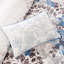 Courtepointe bleu très grand / très grand, 6 pièces, thème de l'aquarelle, microfibre réversible, coussins, impression à la machine, lavage-119448953