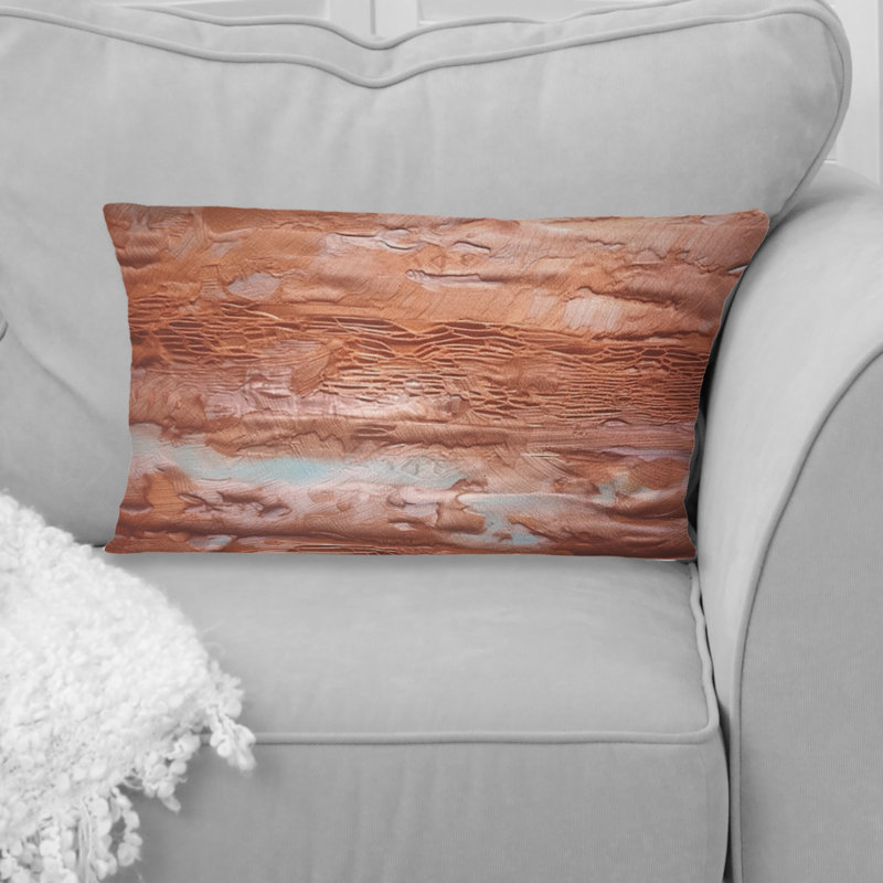 «Terracotta Bliss Texture Abstract II», reproduction de peinture abstraite