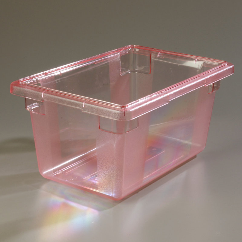 Carlisle Food Service Products 5 Gallons Rectangle Plastic Food Storage Container, Red