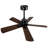 Smart Indoor/Outdoor Ceiling Fan With Light, Dual Finish Black/Walnut 6-Blade, Remote Control, Dimmable Led, 6-Speed Quiet Dc Motor, Reversible-1546432495