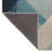 Blue-Toned Multi-Colored Geometric Shape Patterned Creative Modern Decorative Rug-1918655211