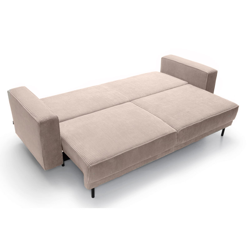 Lorent 3 Seater Corduroy Sofa, Beige