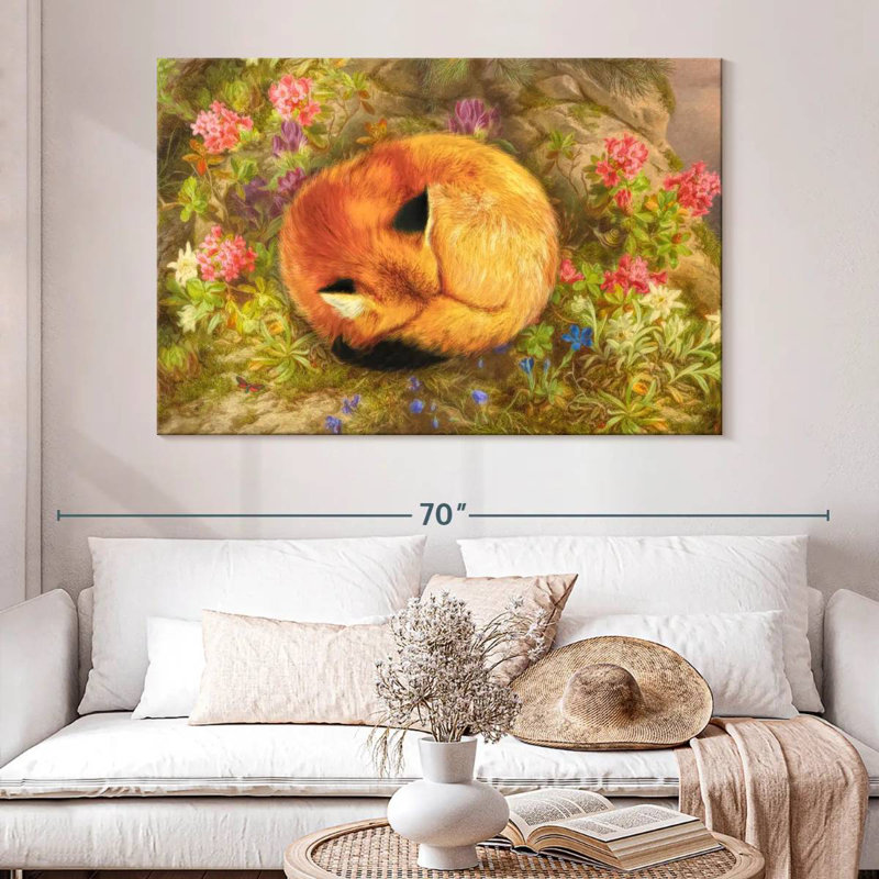 The Cozy Fox, 34" H x 51" W