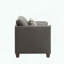Chaise d'appoint moderne avec tissu en lin et design confortable