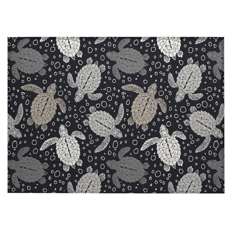 Wille Washable Indoor / Outdoor Rug, Rectangle 1'8" x 2'6"