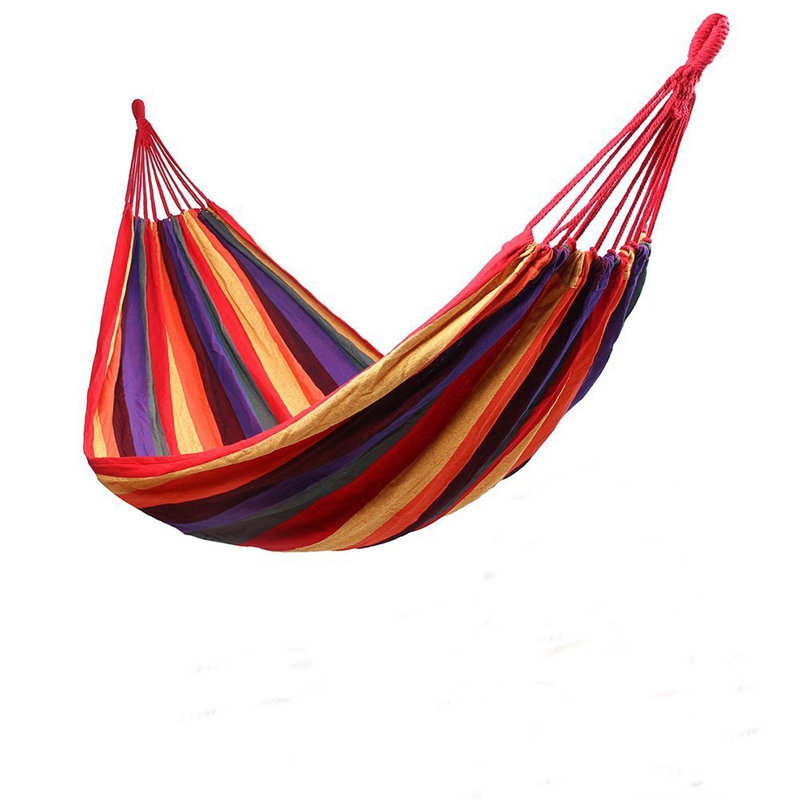 Hamac classique double en coton Newsburg, Rouge