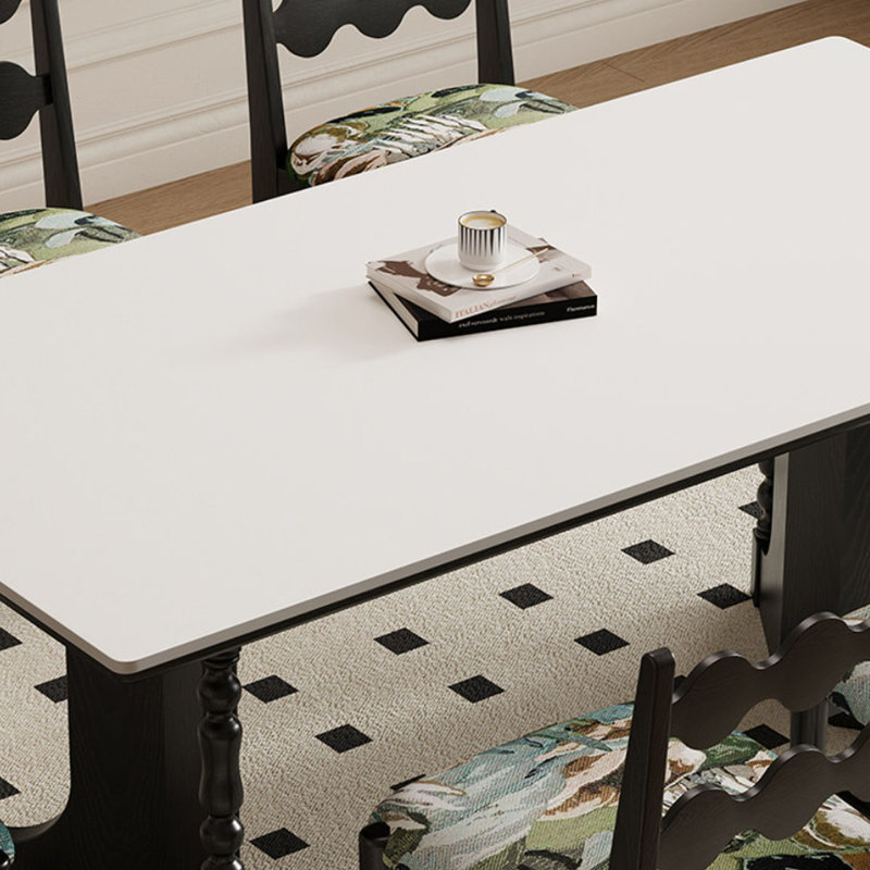 Table de salle à manger French Cream, H 29,5 po x L 70,9 po x l 35,4 po