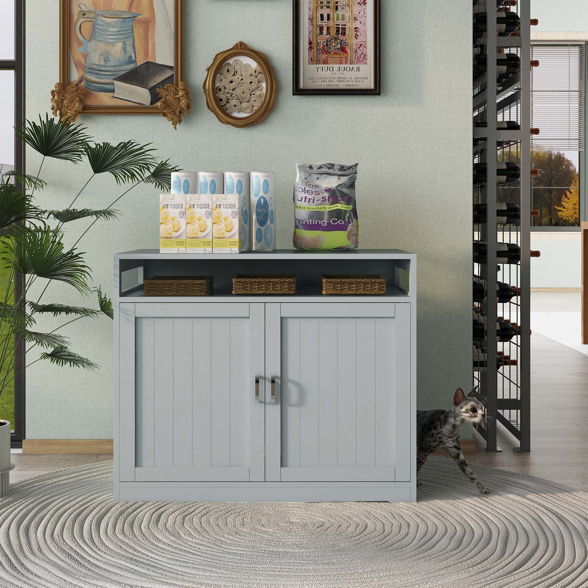 Tucker Murphy Pet™ Cat Litter Box Furniture With Hidden Plug Wayfair