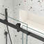 Porte de douche coulissante pour baignoire, verre trempé 5/16 po, noir mat, facile à nettoyer, installation transparente mate, bonne étanchéité-121157394