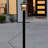 Credle Black 1 -Light 15.25" H Solar Powered Integrated LED Post and Pier Mount Light