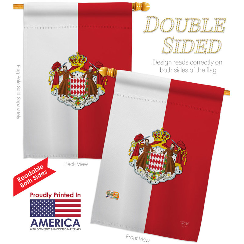 Drapeau de maison en polyester 2 faces 3 pi 3 po x 2 pi 3 po Home Decor