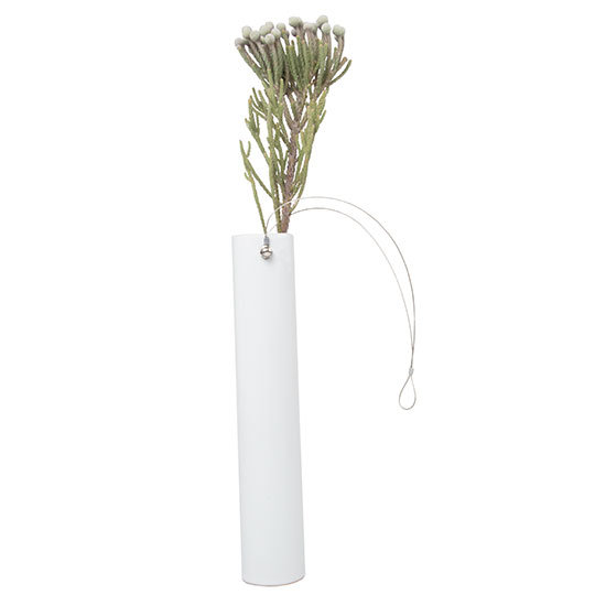 Ceramic Table Vase, White