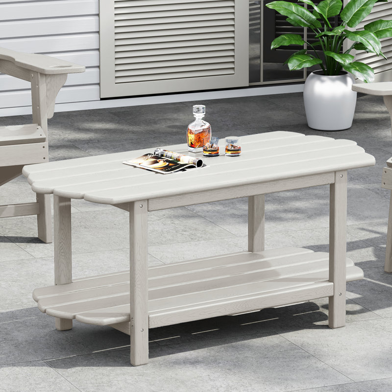 Table basse d'extérieur Bolebroke, Blanc