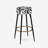 Black And White Zebra Monochromatic Elegance I - Abstract Bar Stools Set Of 2