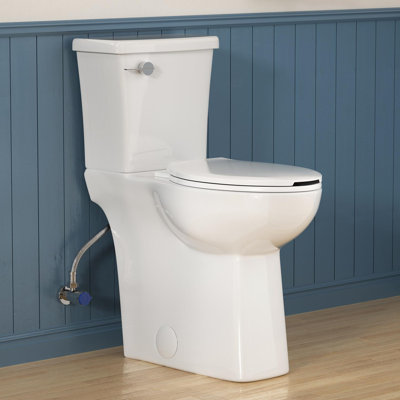 21" Extra Tall Two-Piece Toilet With Soft-Close Seat, Comfort Height Bathroom Toilet
