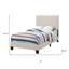  Structure de lit tapissier Madison Beige-479513748