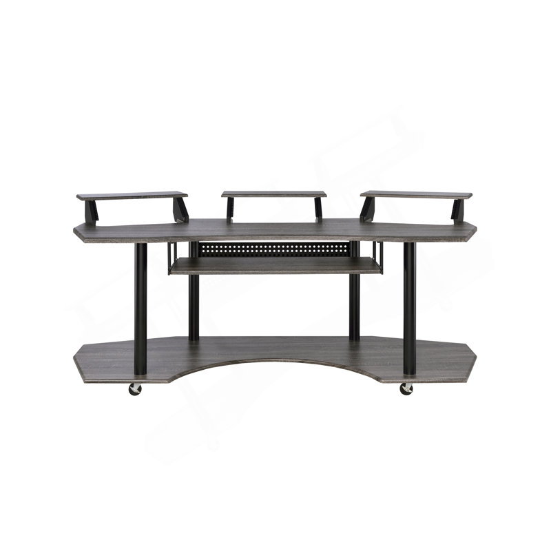 Bureau de studio de musique polyvalent pour une production et une organisation professionnelles, Chêne foncé