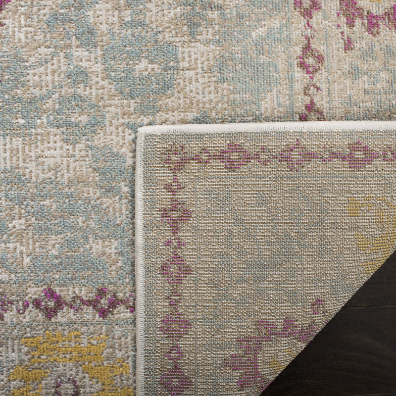 Griffeth Montage Performance Oriental Indoor/Outdoor Area Rug, Rectangle 5'1" x 7'6"