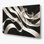 Art mural horizontal gris rayé gris anthracite