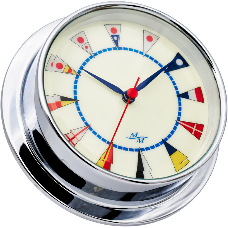 Horloge murale 5,75 "American Voyager Cabin, Chrome