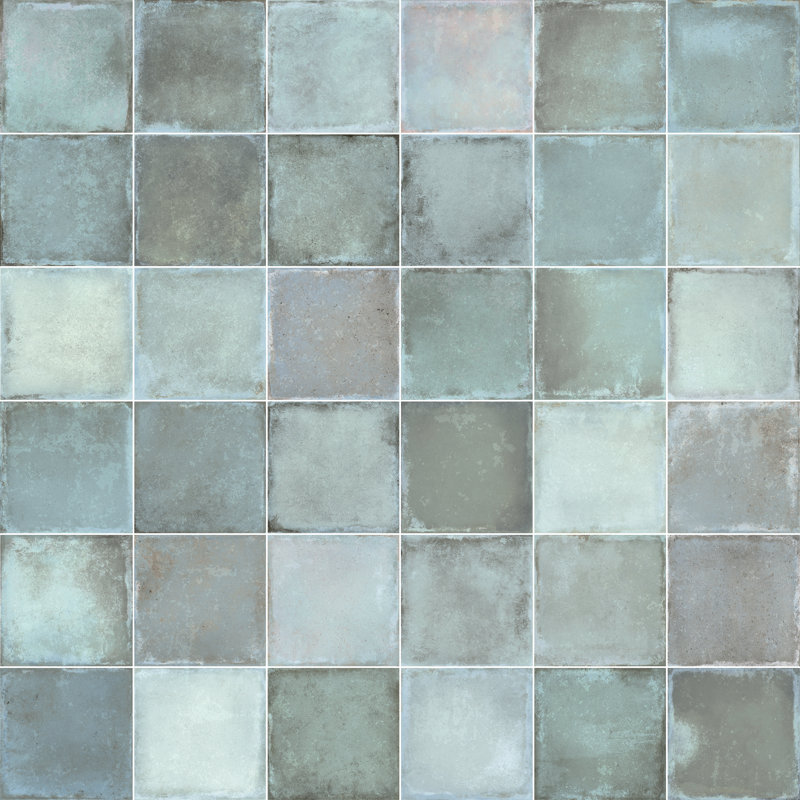Carreau de céramique l 4 po x L 4 po Edisto, Bleu ardoise